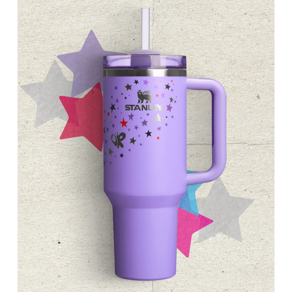 Stanley Purple Olivia Rodrigo Tumbler Flowstate Purple Quencher 40 Oz NEW in Box - Picture 2 of 4